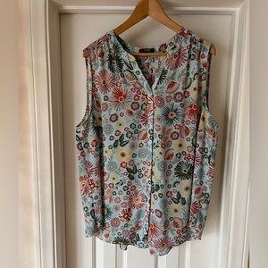 Floral Sleeveless Top - Multicolor NYDJ X1